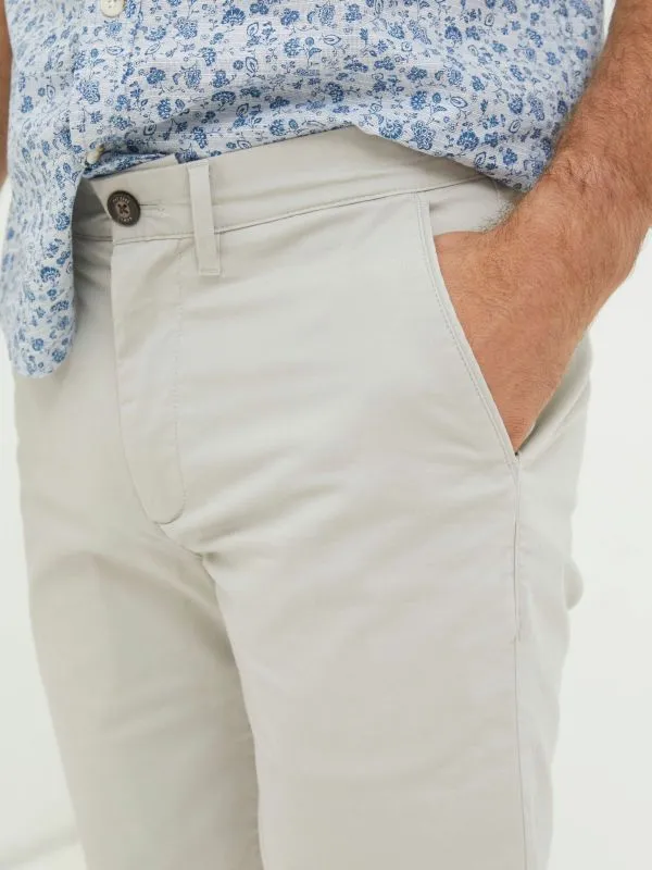 Fat Face Tall Collection Men Grey Mawes Chinos Shorts