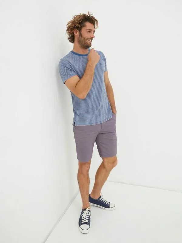 Fat Face Tall Collection Men Purple Mawes Chinos Shorts