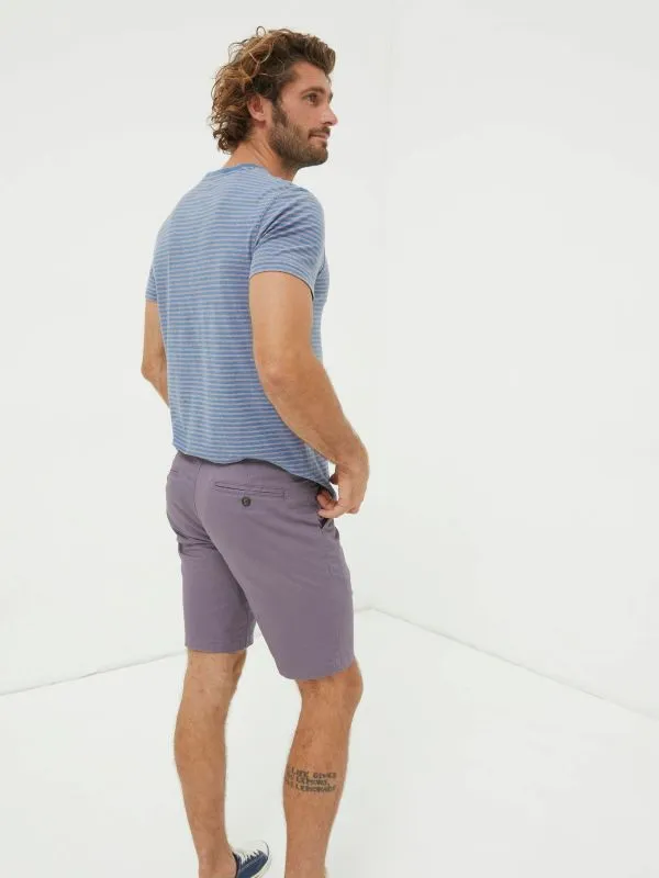 Fat Face Tall Collection Men Purple Mawes Chinos Shorts