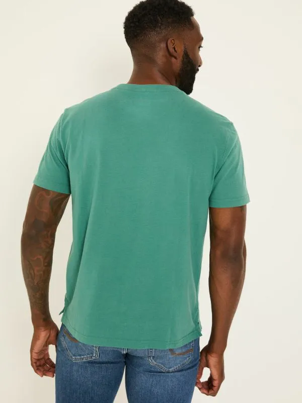 Fat Face Tops and TShirts Men Lulworth Light Teal TShirt
