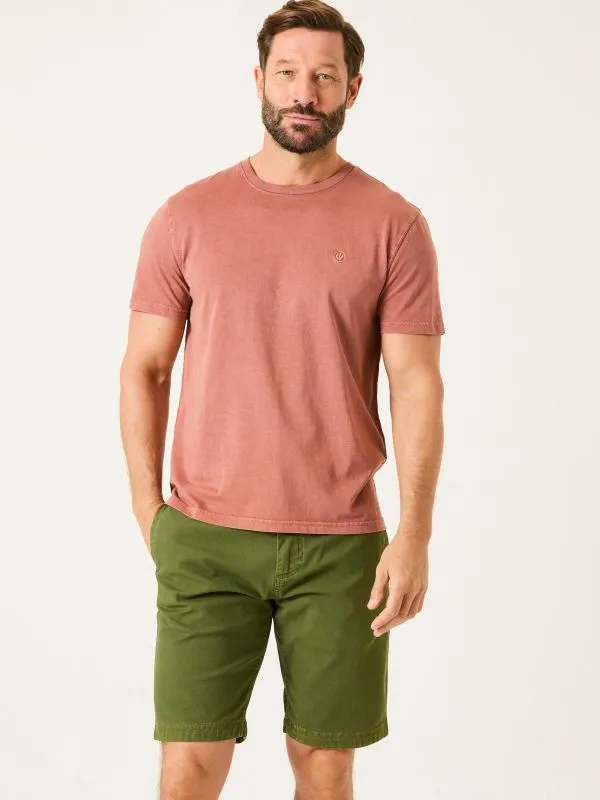 Fat Face Tops and TShirts Men Lulworth Rust Brown TShirt