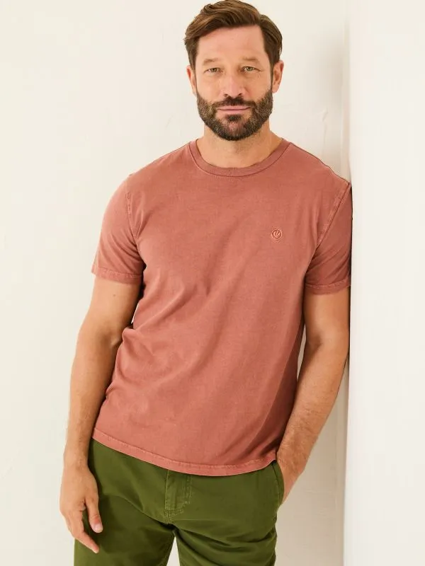 Fat Face Tops and TShirts Men Lulworth Rust Brown TShirt