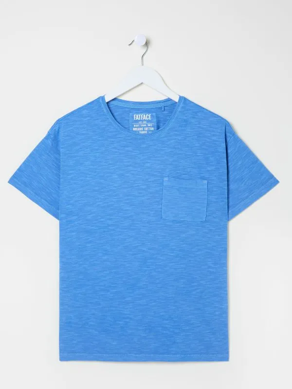 Fat Face Tops and TShirts Women Lily Bright Blue 100 Cotton TShirt
