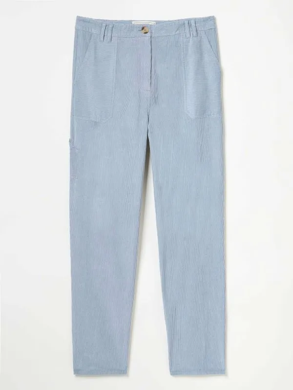 Fat Face Trousers and Leggings Women Chesil Pale Blue Cord Trousers