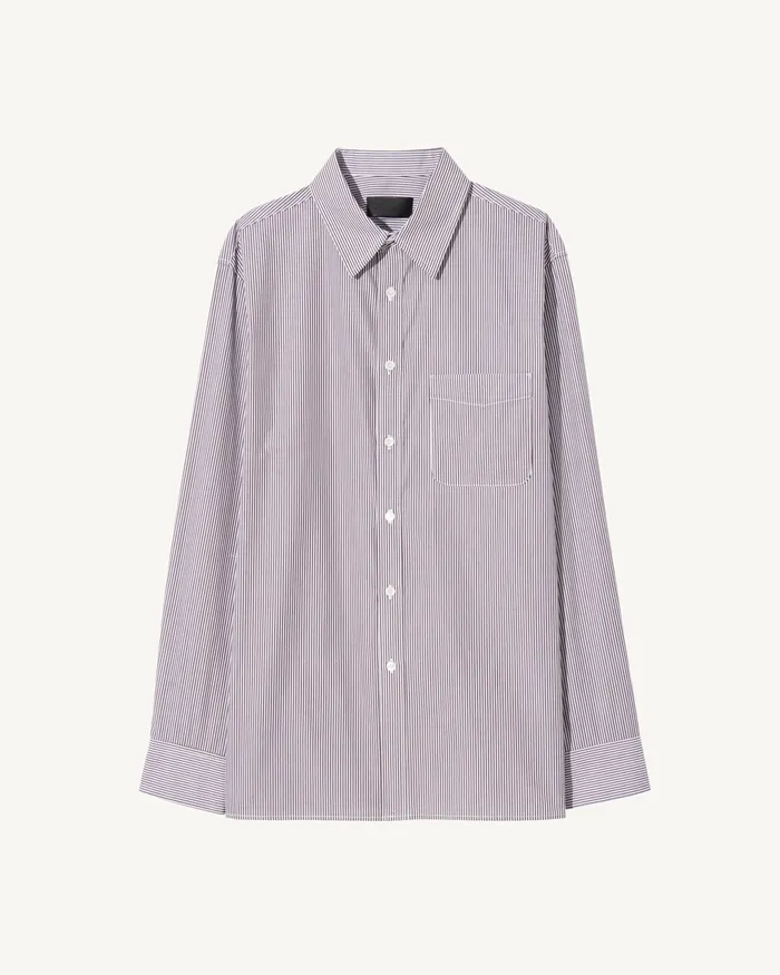 FINN SHIRT Mini Brown Stripe Shirts Nili Lotan Men