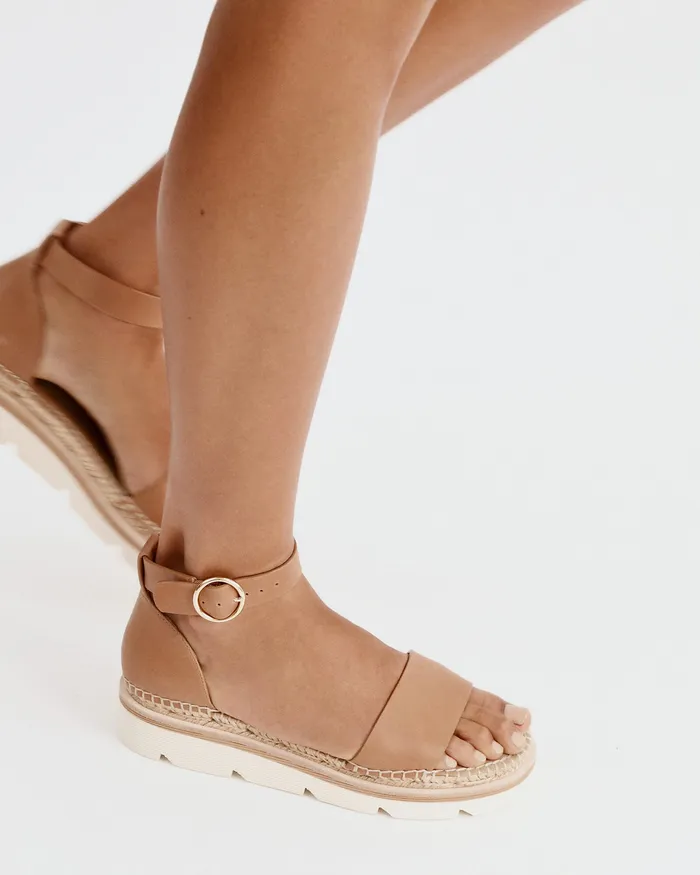 FLAT SANDALS Women jomercer Ivy flat sandals tan leather FLAT SANDALS Women jomercer Ivy flat sandals tan leather