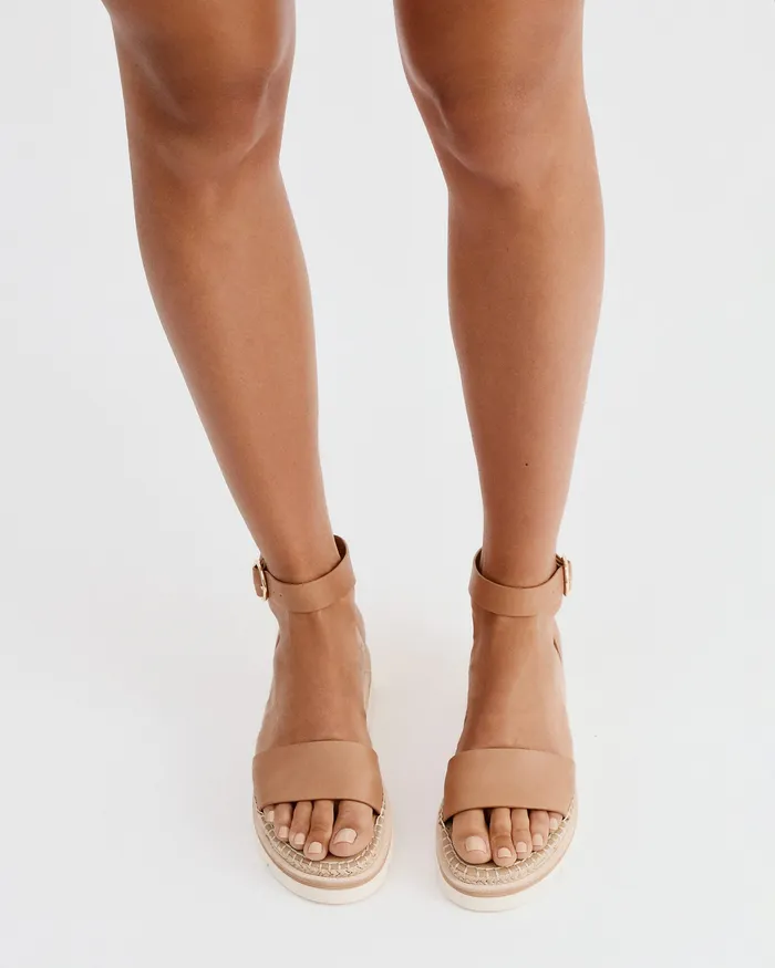 FLAT SANDALS Women jomercer Ivy flat sandals tan leather FLAT SANDALS Women jomercer Ivy flat sandals tan leather