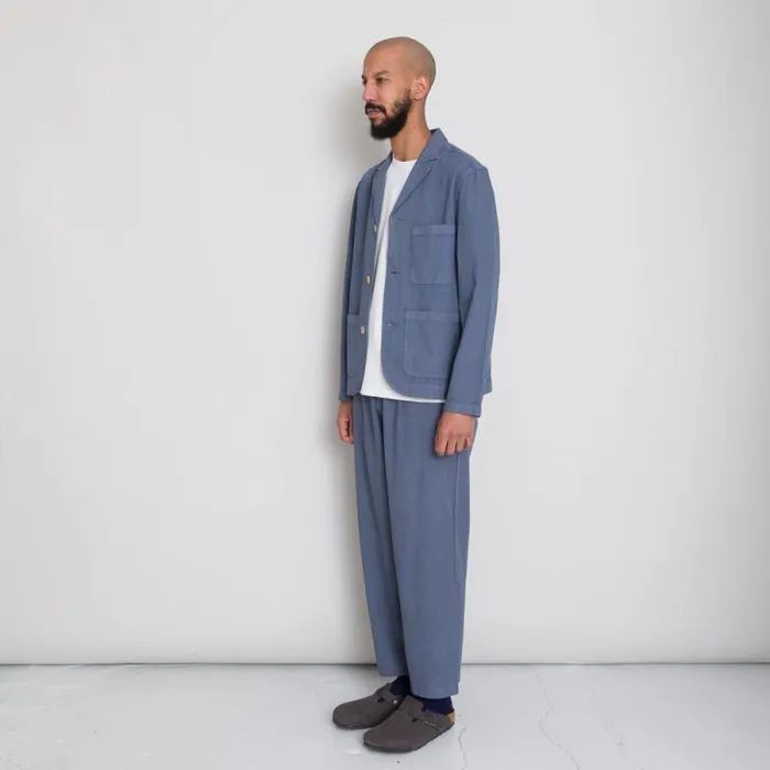 Folk Clothing Outerwear Wide Fit Blazer 8211 Soft Blue 8211 Mens