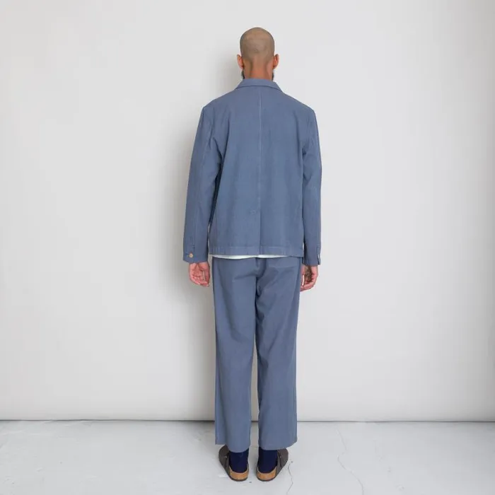 Folk Clothing Outerwear Wide Fit Blazer 8211 Soft Blue 8211 Mens