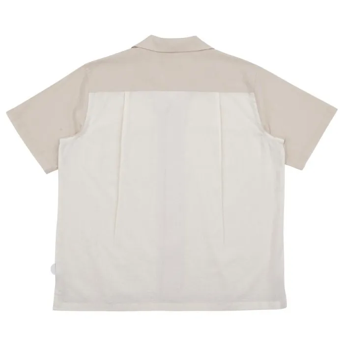 Folk Clothing Shirts 2 Tone Soft Collar Shirt 8211 Chalk 8211 Mens