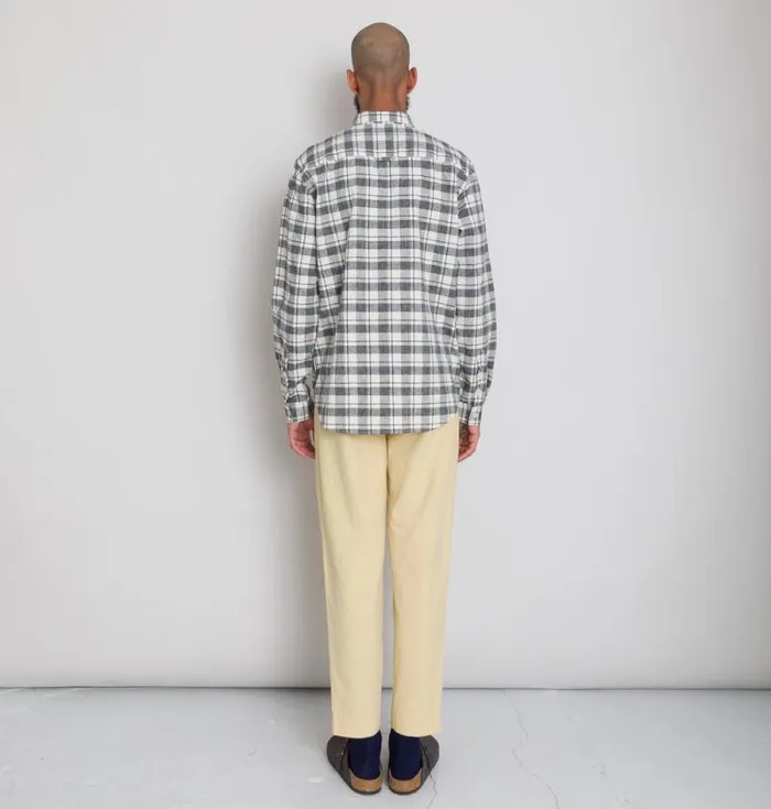 Folk Clothing Shirts Relaxed Fit Shirt 8211 Ecru Black Check 8211 Mens