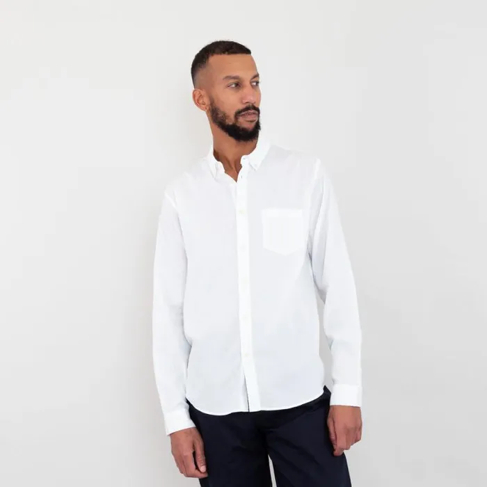 Folk Clothing Shirts Relaxed Fit Shirt 8211 White Texture 8211 Mens