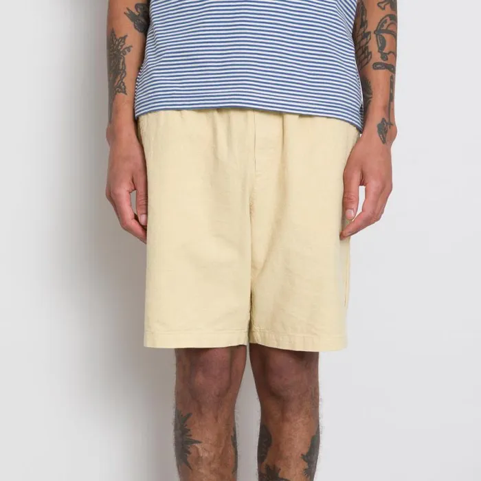 Folk Clothing Shorts Assembly Short 8211 Wheat Linen 8211 Mens