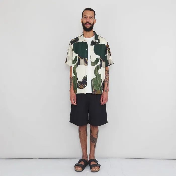 Folk Clothing Shorts Wide Fit Short 8211 Soft Black 8211 Mens