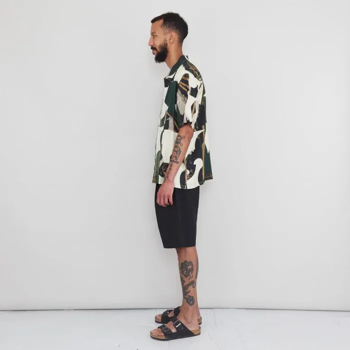 Folk Clothing Shorts Wide Fit Short 8211 Soft Black 8211 Mens