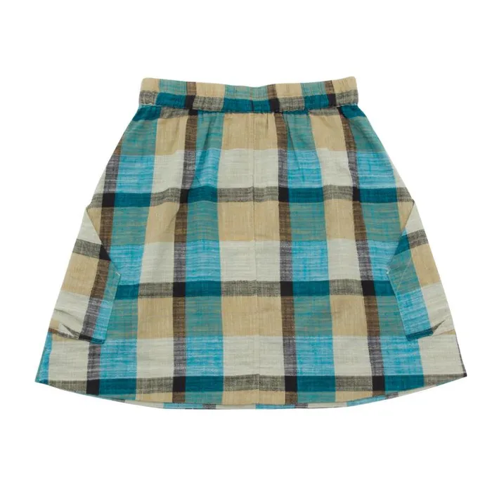 Folk Clothing Skirts Prism Skirt 8211 Multigingham Check 8211 Womens