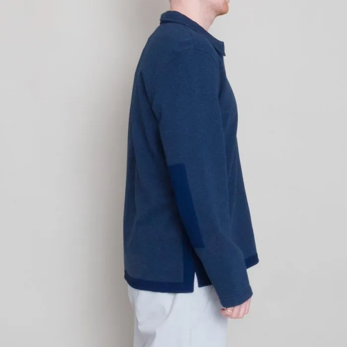 Folk Clothing Sweatshirts Signal Half Zip 8211 Indigo 8211 Mens