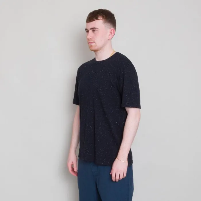 Folk Clothing TShirts Pocket Nep Assemby Tee 8211 Soft Black 8211 Mens