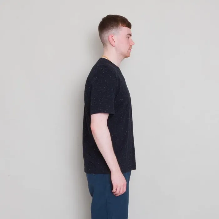 Folk Clothing TShirts Pocket Nep Assemby Tee 8211 Soft Black 8211 Mens