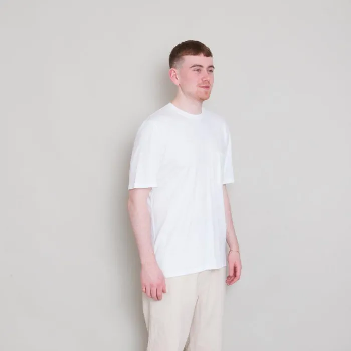 Folk Clothing TShirts Pocket Nep Assemby Tee 8211 White 8211 Mens