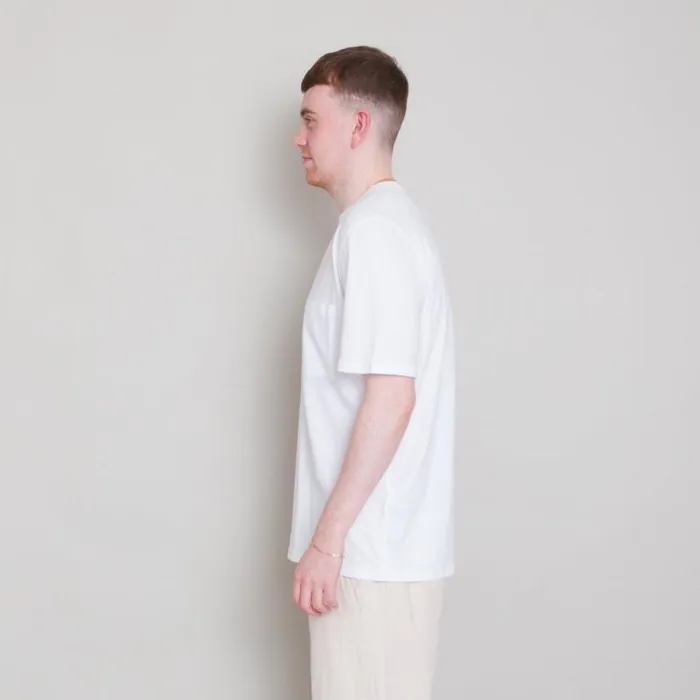 Folk Clothing TShirts Pocket Nep Assemby Tee 8211 White 8211 Mens