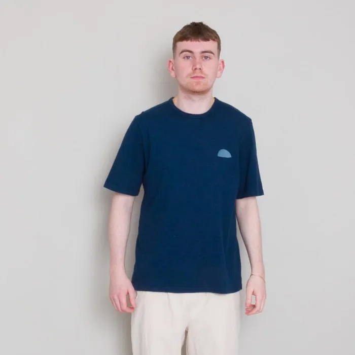 Folk Clothing TShirts Slub Tee 8211 Ash Navy 8211 Mens
