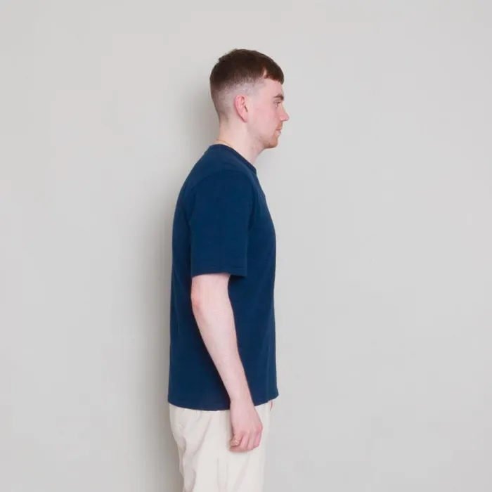 Folk Clothing TShirts Slub Tee 8211 Ash Navy 8211 Mens