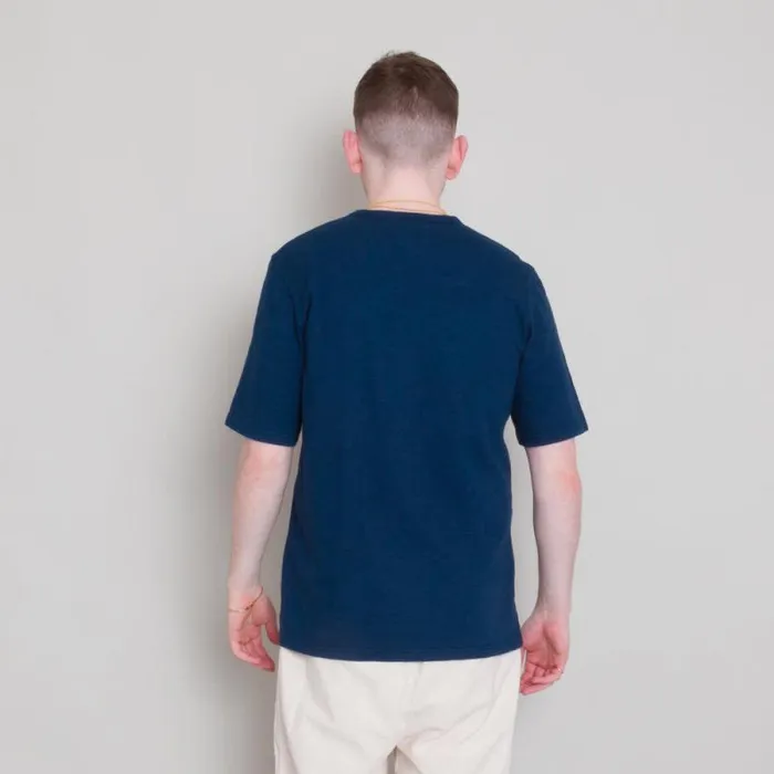 Folk Clothing TShirts Slub Tee 8211 Ash Navy 8211 Mens