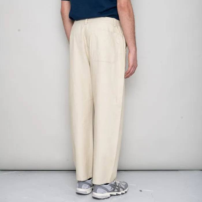 Folk Clothing Trousers Barrel Leg Pant 8211 Stone Hemp Canvas 8211 Mens