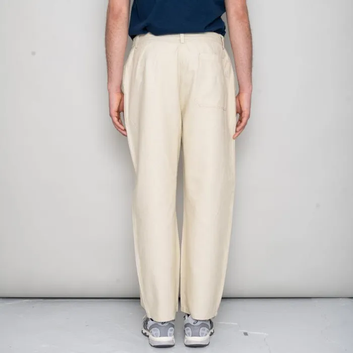 Folk Clothing Trousers Barrel Leg Pant 8211 Stone Hemp Canvas 8211 Mens