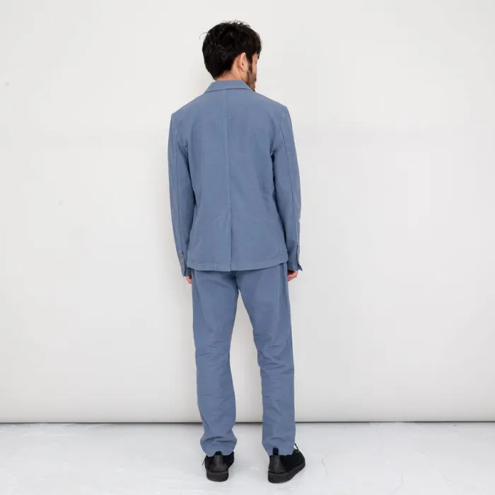 Folk Clothing Trousers Cotton Linen Trouser Drawcord 8211 Woad 8211 Mens