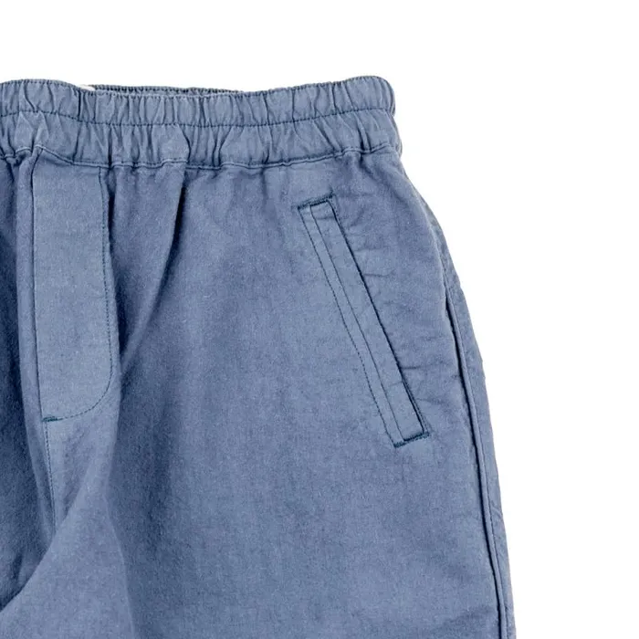 Folk Clothing Trousers Cotton Linen Trouser Drawcord 8211 Woad 8211 Mens