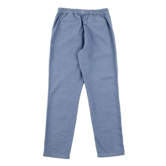 Folk Clothing Trousers Cotton Linen Trouser Drawcord 8211 Woad 8211 Mens