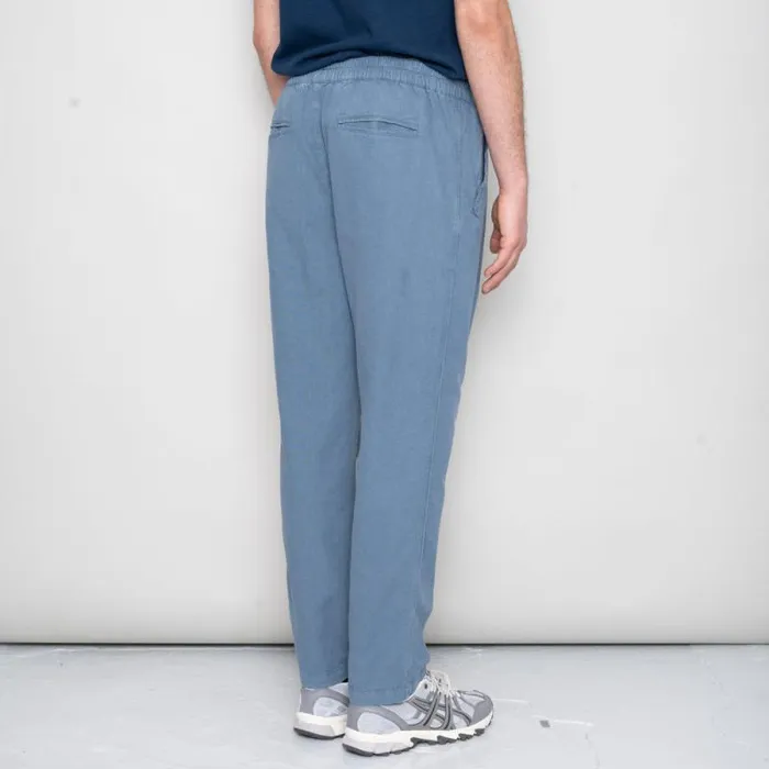 Folk Clothing Trousers Cotton Linen Trouser Drawcord 8211 Woad 8211 Mens