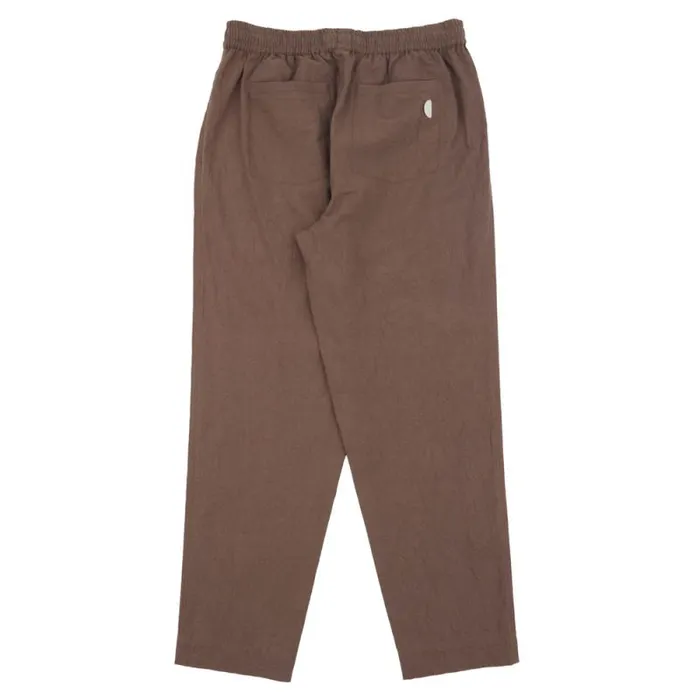 Folk Clothing Trousers Drawcord Assembly Pant 8211 Ash Brown Crinkle 8211 Mens
