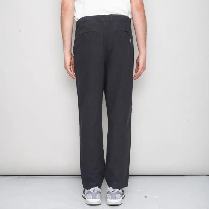 Folk Clothing Trousers Lean Assembly Pant 8211 Soft Black Linen 8211 Mens
