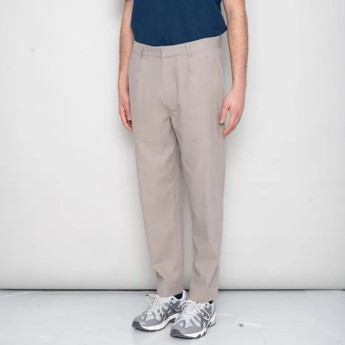 Folk Clothing Trousers Signal Pant 8211 Mushroom Linen 8211 Mens