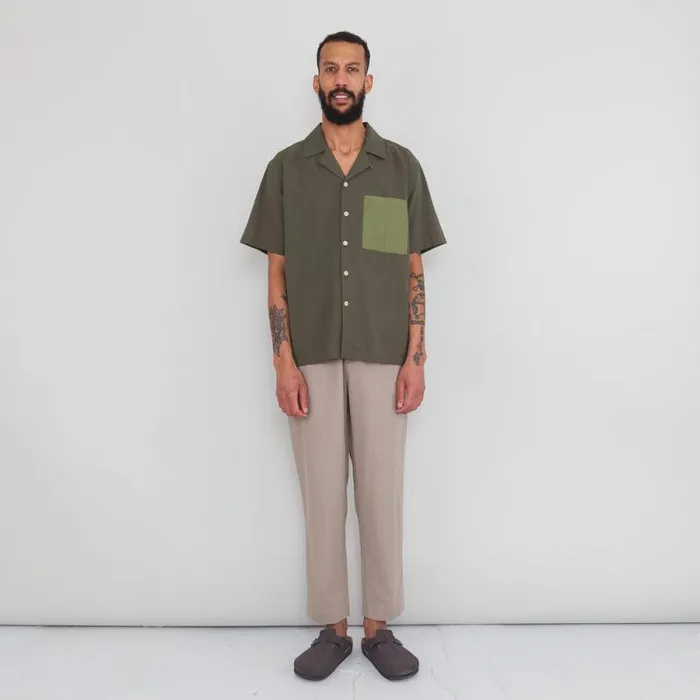 Folk Clothing Trousers Signal Pant 8211 Mushroom Linen 8211 Mens