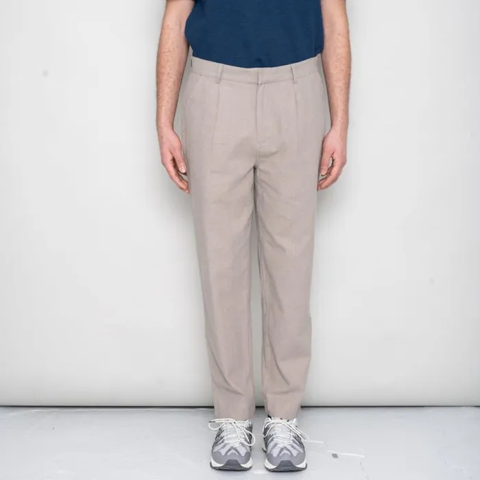 Folk Clothing Trousers Signal Pant 8211 Mushroom Linen 8211 Mens