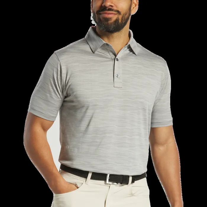 FootJoy Shirts Men Jacquard Wave Platinum FootJoy Shirts Men Jacquard Wave Platinum