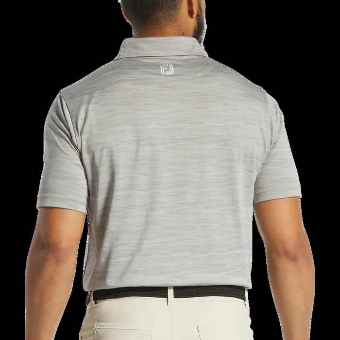 FootJoy Shirts Men Jacquard Wave Platinum FootJoy Shirts Men Jacquard Wave Platinum