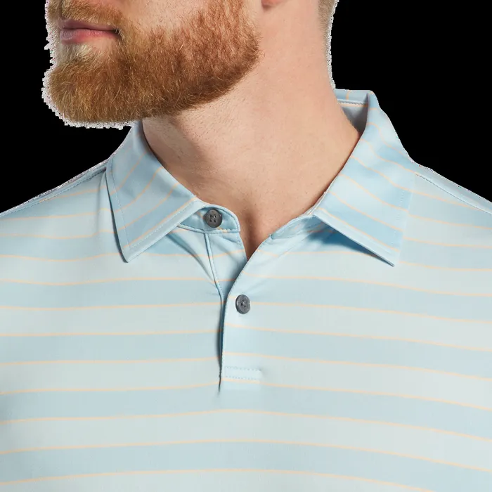 FootJoy Shirts Men Tonal Stripe Lisle Lake Blue Sunset