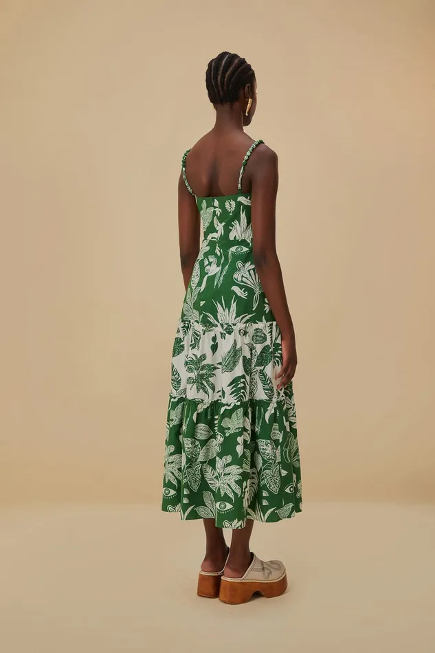 Forest Soul Mix Midi Dress Women Farm Rio Midi Dresses