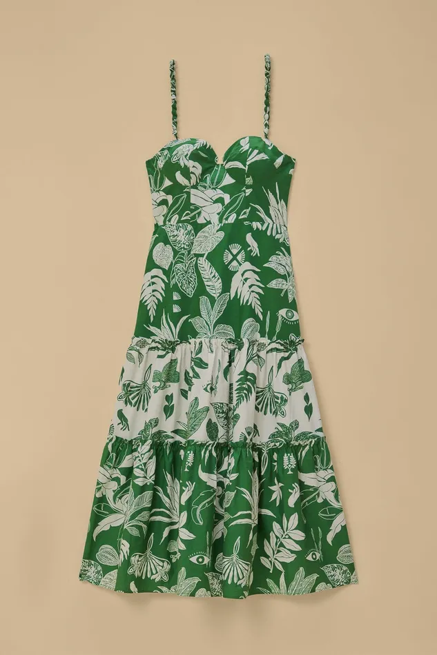 Forest Soul Mix Midi Dress Women Farm Rio Midi Dresses