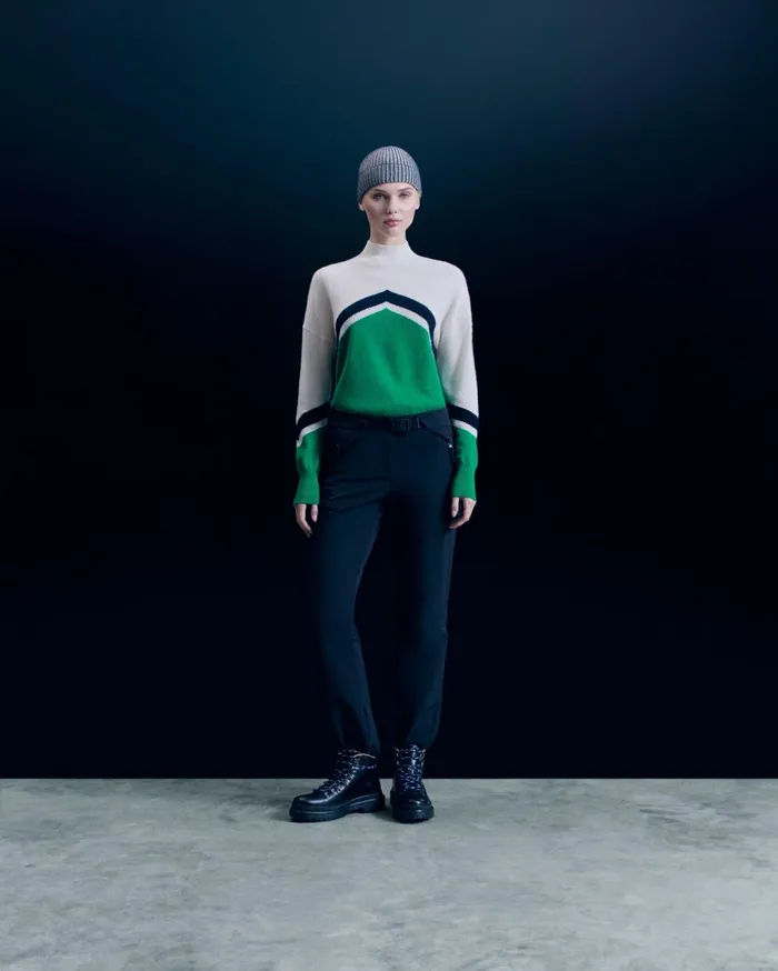 From Future Cashmere Sweaters Women Mock Neck Sweater Mountain Green