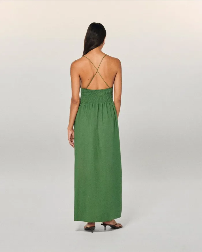 From Future Dresses and Jumpsuits Women Liah Long Strap Dress Khaki