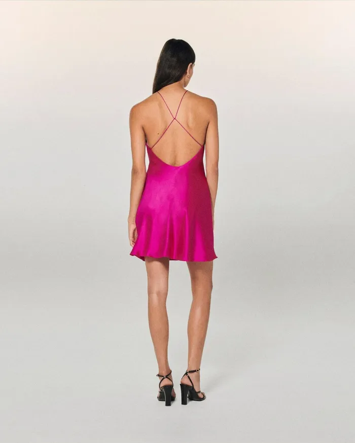From Future Dresses and Jumpsuits Women Selena Short Strap Dress Rasperry Pink