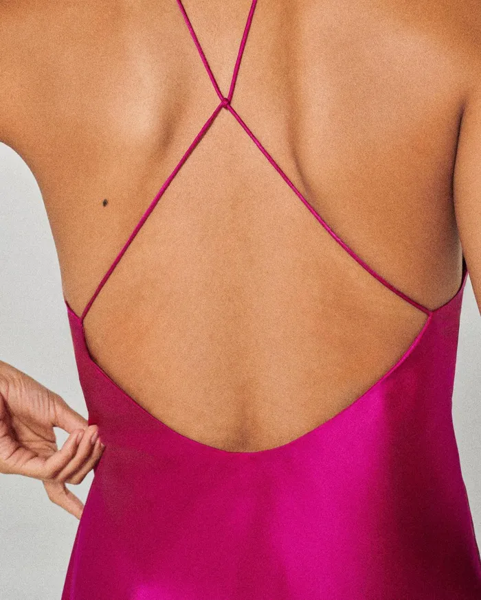 From Future Dresses and Jumpsuits Women Selena Short Strap Dress Rasperry Pink