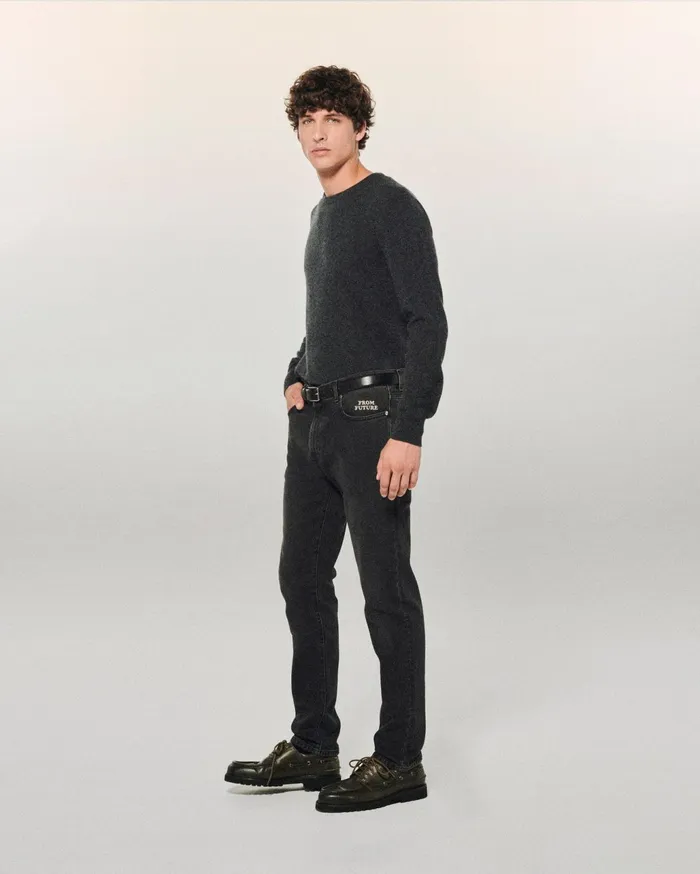 From Future Jeans Men Slim Fit Jacob Jeans Washed Black