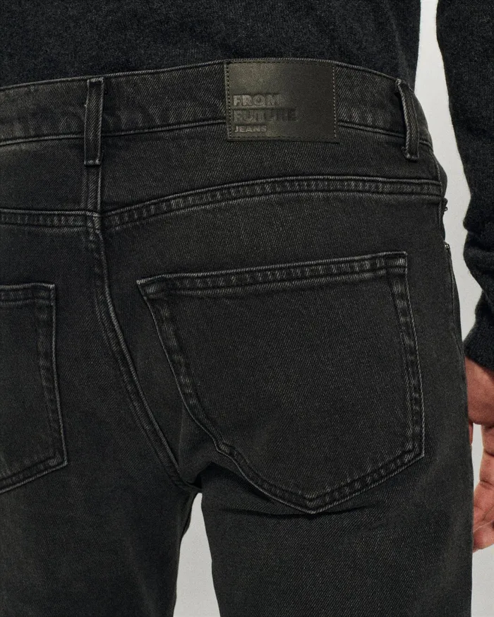 From Future Jeans Men Slim Fit Jacob Jeans Washed Black
